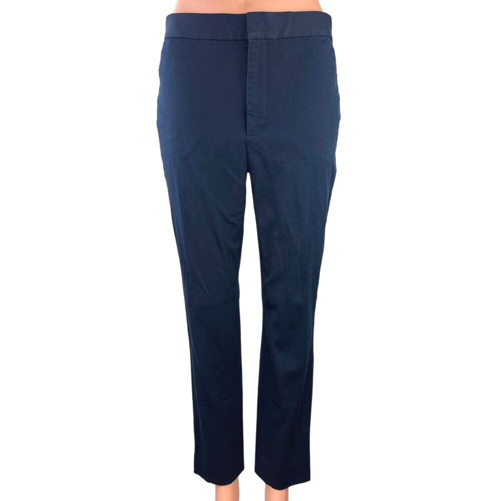 Banana Republic Womens Blue High Rise Slim Leg Business Ankle Dress Pants Size 6